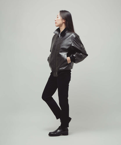 Natural Leather Flight Jacket