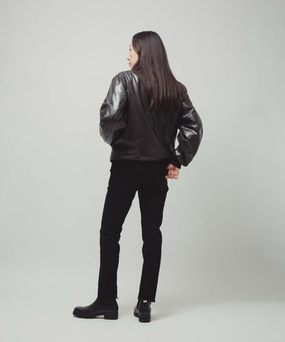 Natural Leather Flight Jacket