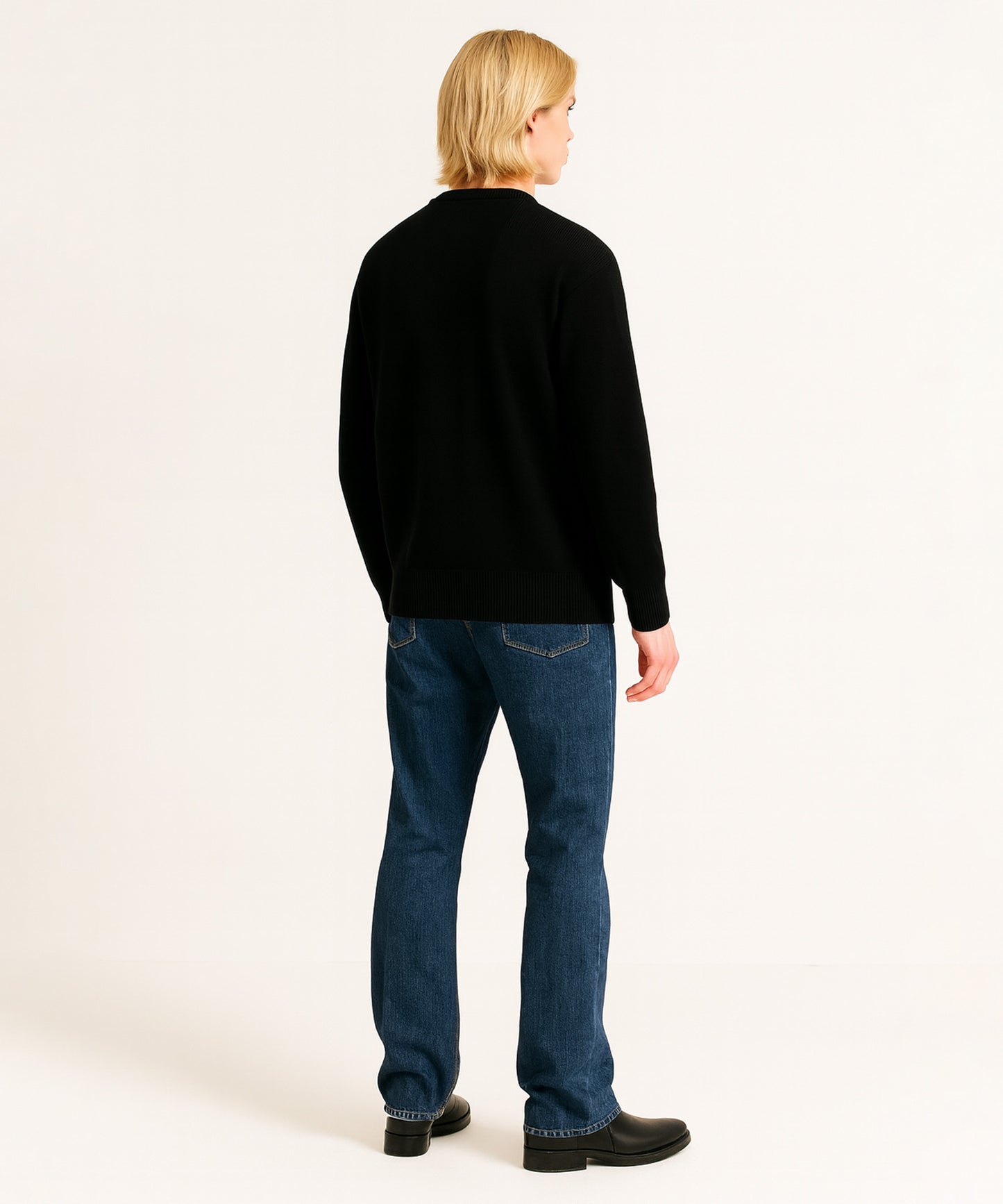 ＜予約: 12月上旬納品予定＞5G Seed Stitch Crew Knit