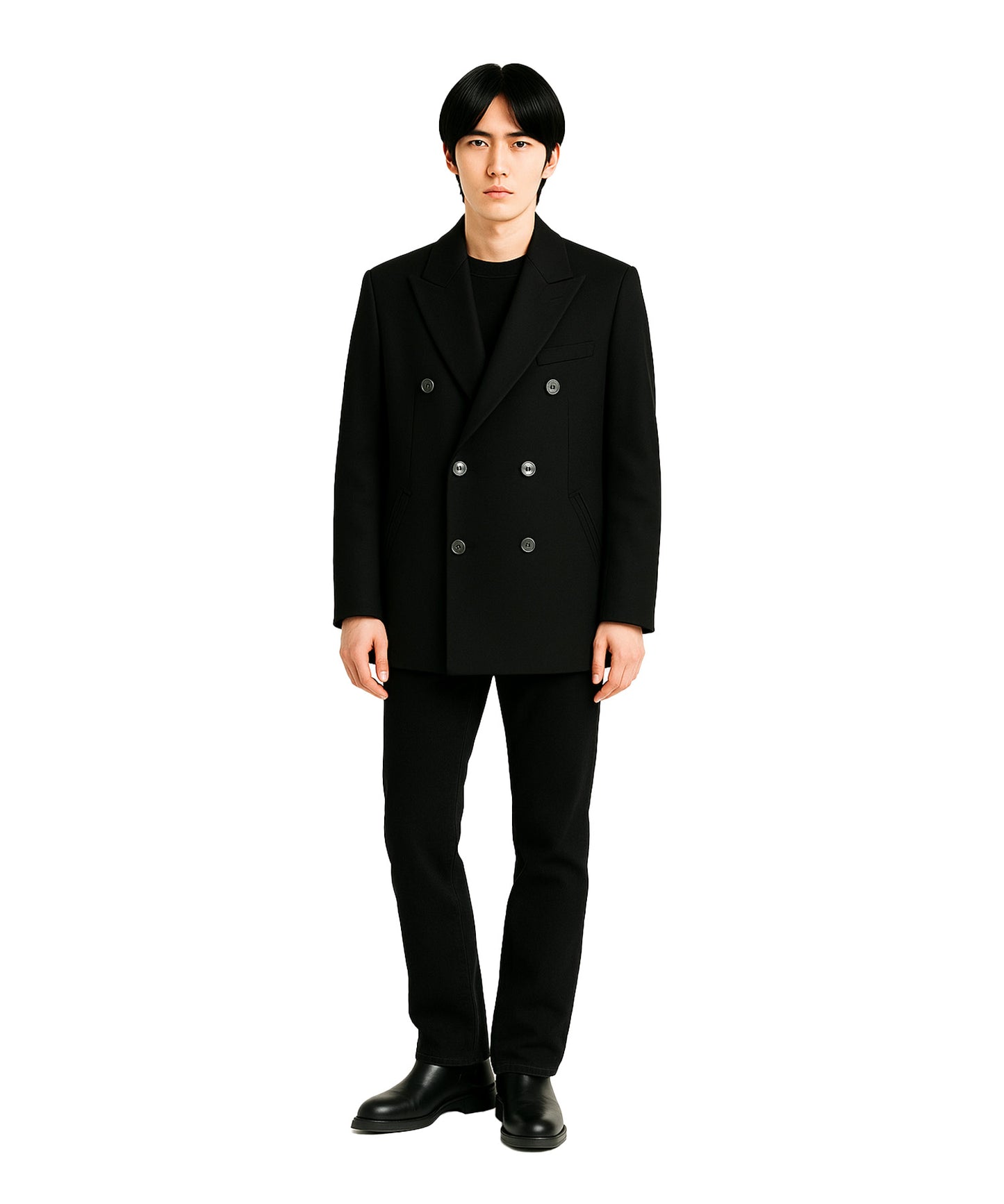 ＜予約: 11月下旬納品予定＞SUPER110`s Melton W Coat