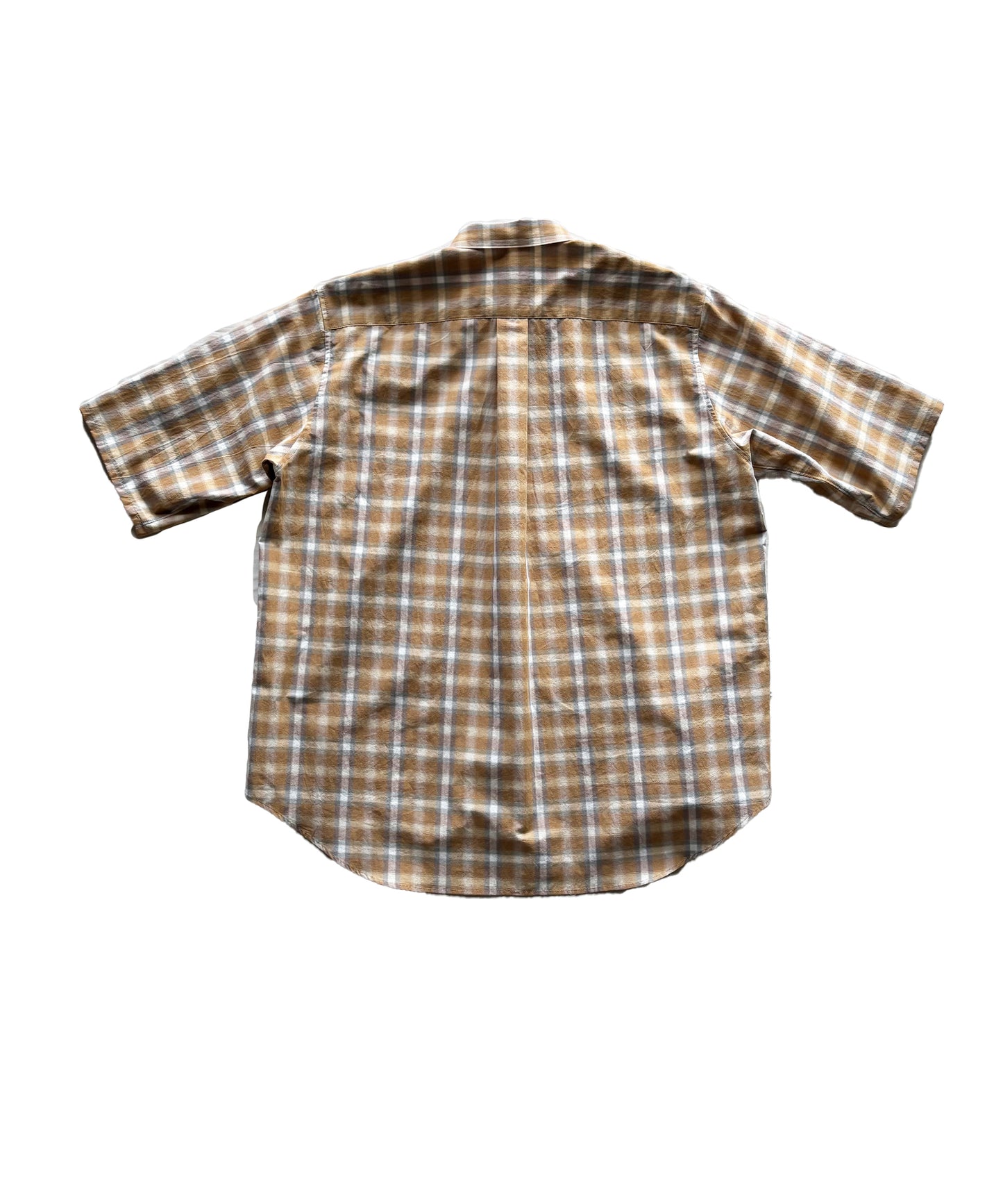 Check Wide Short Sleeve Shirt