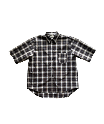 Check Wide Short Sleeve Shirt