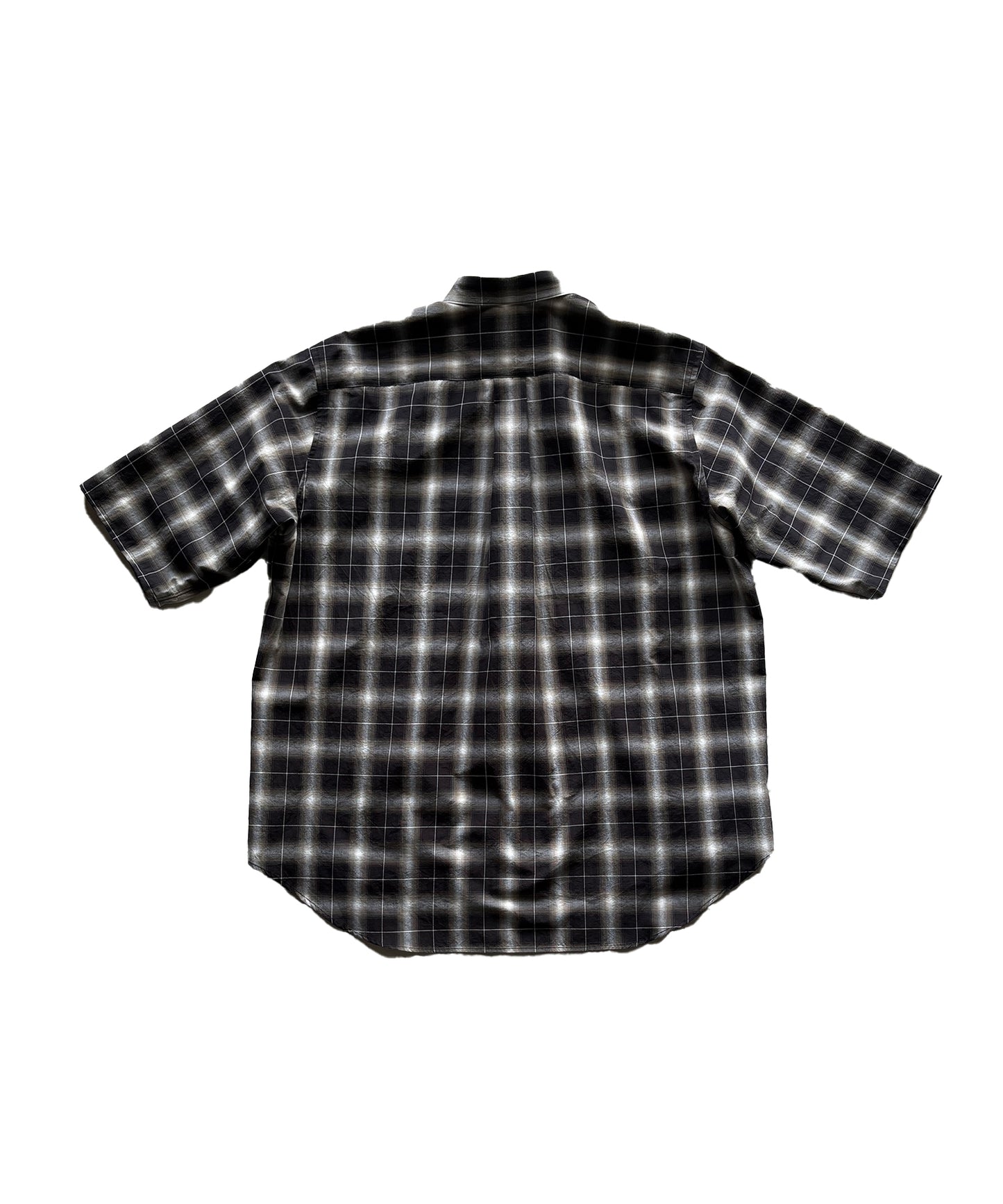 Check Wide Short Sleeve Shirt