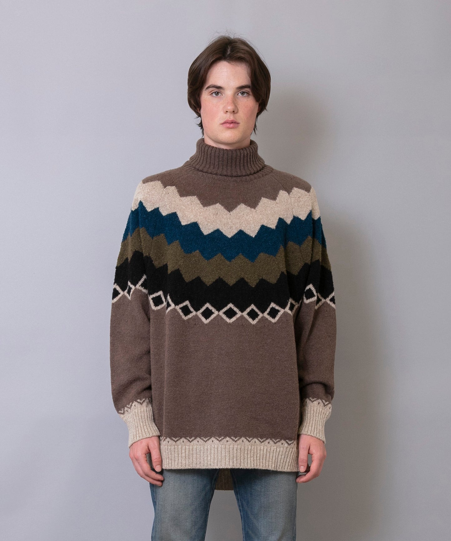C/C 7G Nordic Turtle Knit