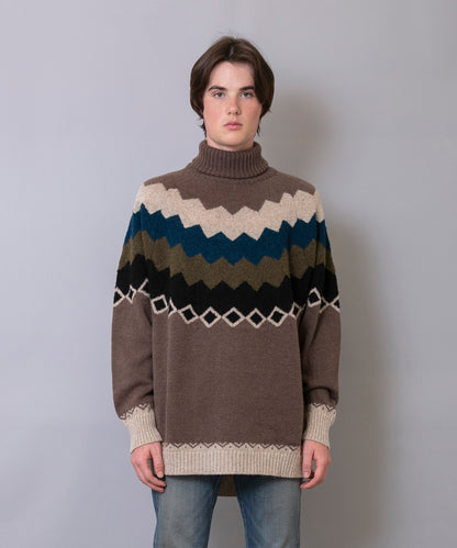 C/C 7G Nordic Turtle Knit