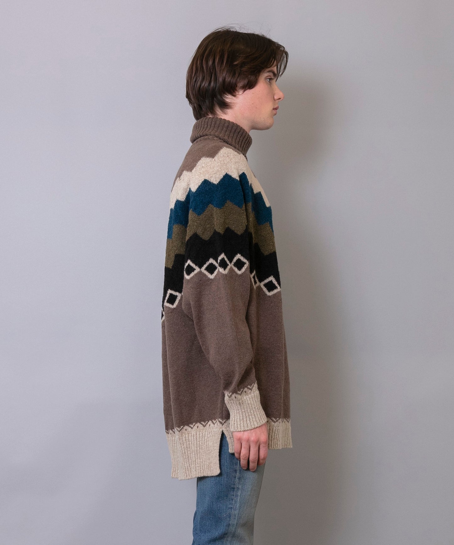 C/C 7G Nordic Turtle Knit