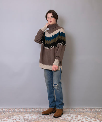 C/C 7G Nordic Turtle Knit