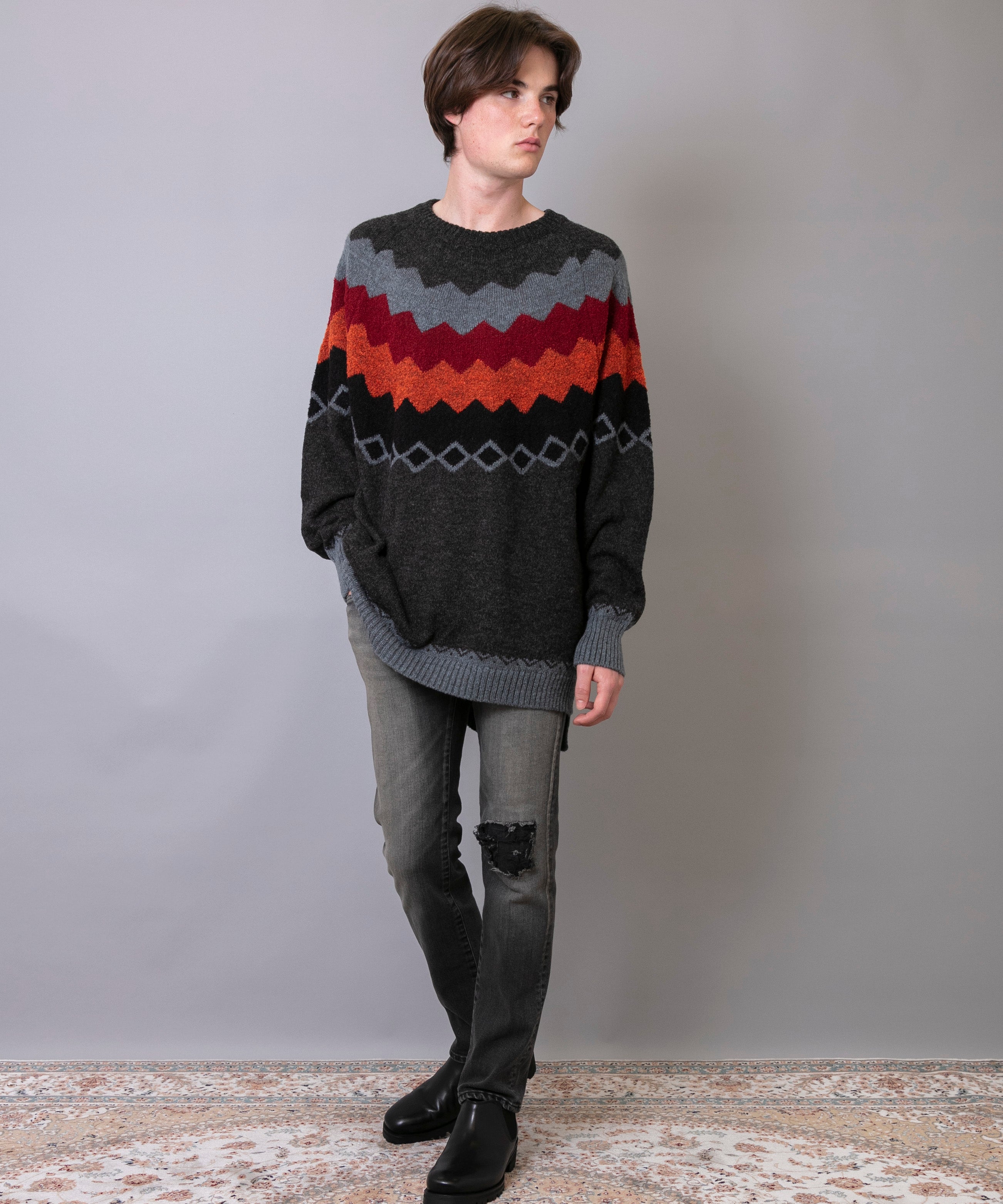 C/C 7G Nordic Crew Knit