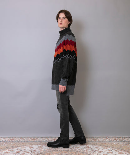 C/C 7G Nordic Turtle Knit