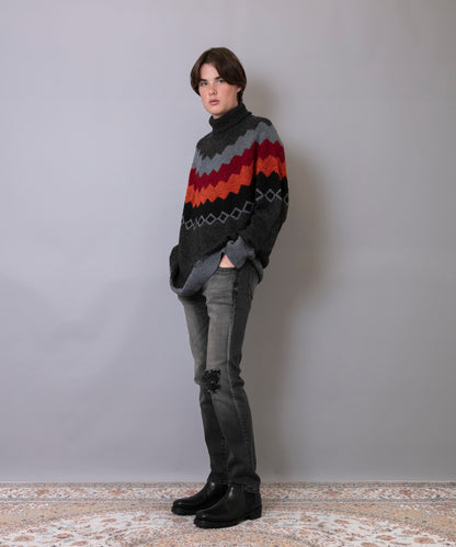 C/C 7G Nordic Turtle Knit
