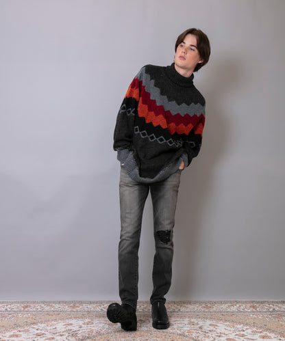 C/C 7G Nordic Turtle Knit