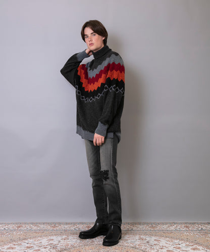 C/C 7G Nordic Turtle Knit