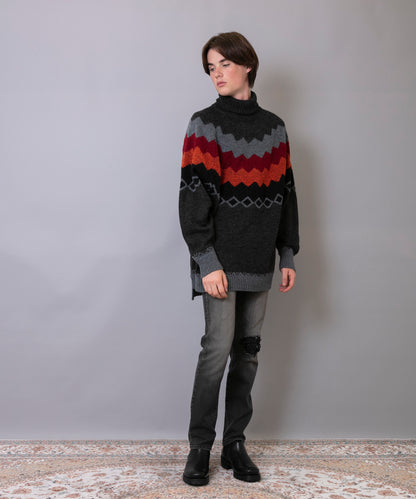 C/C 7G Nordic Turtle Knit