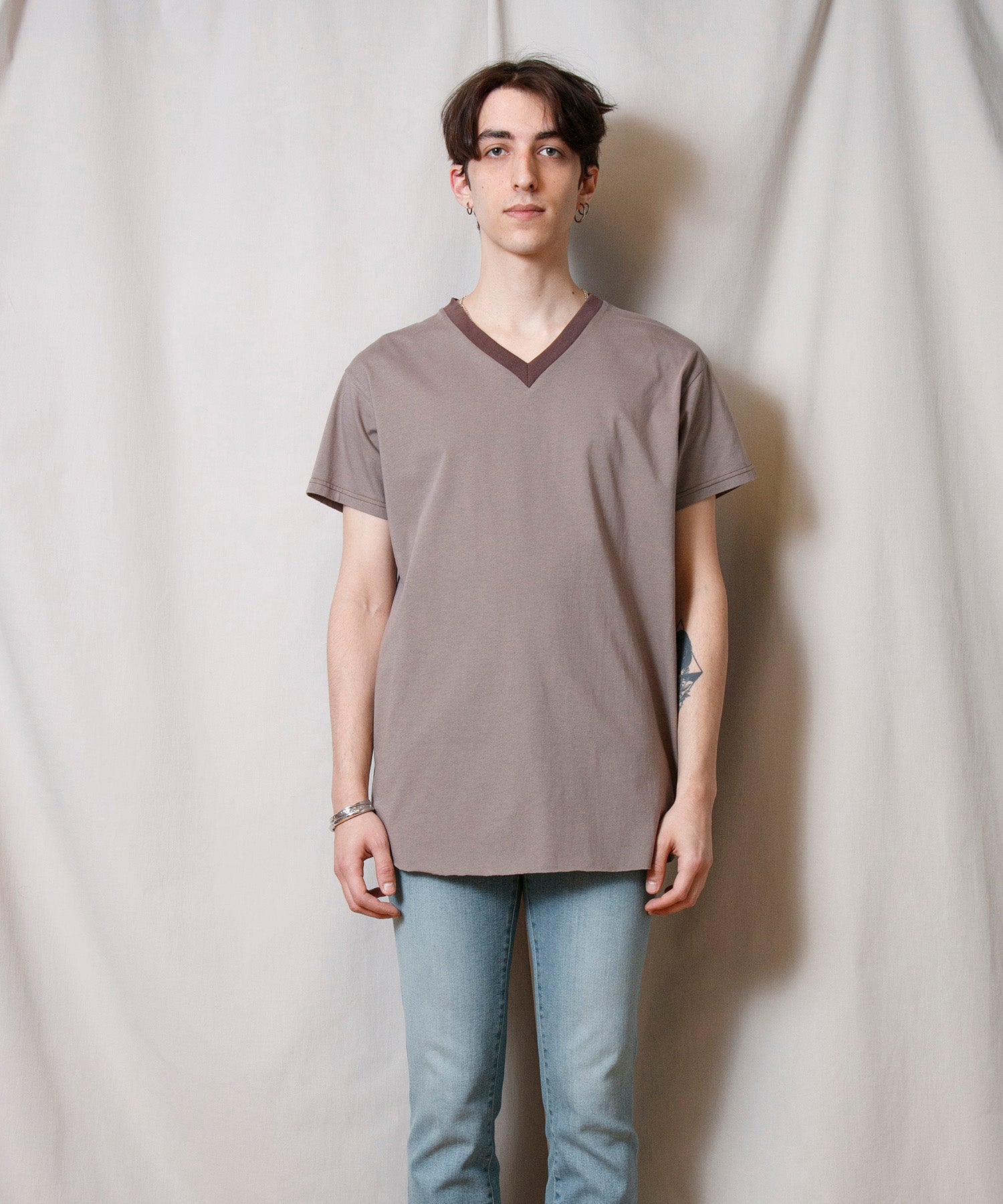 Trim V Neck T