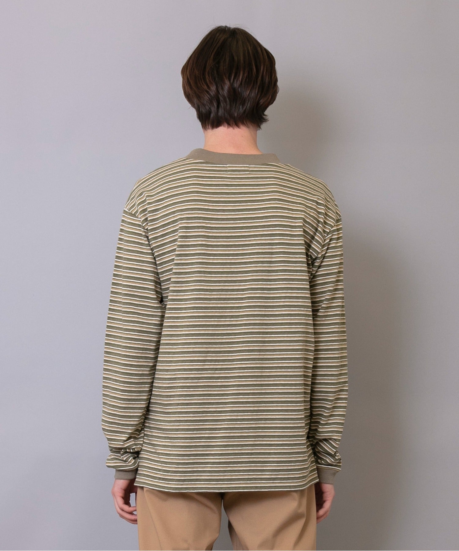 Multi-border Long Sleeves T-shirt – FACTOTUM