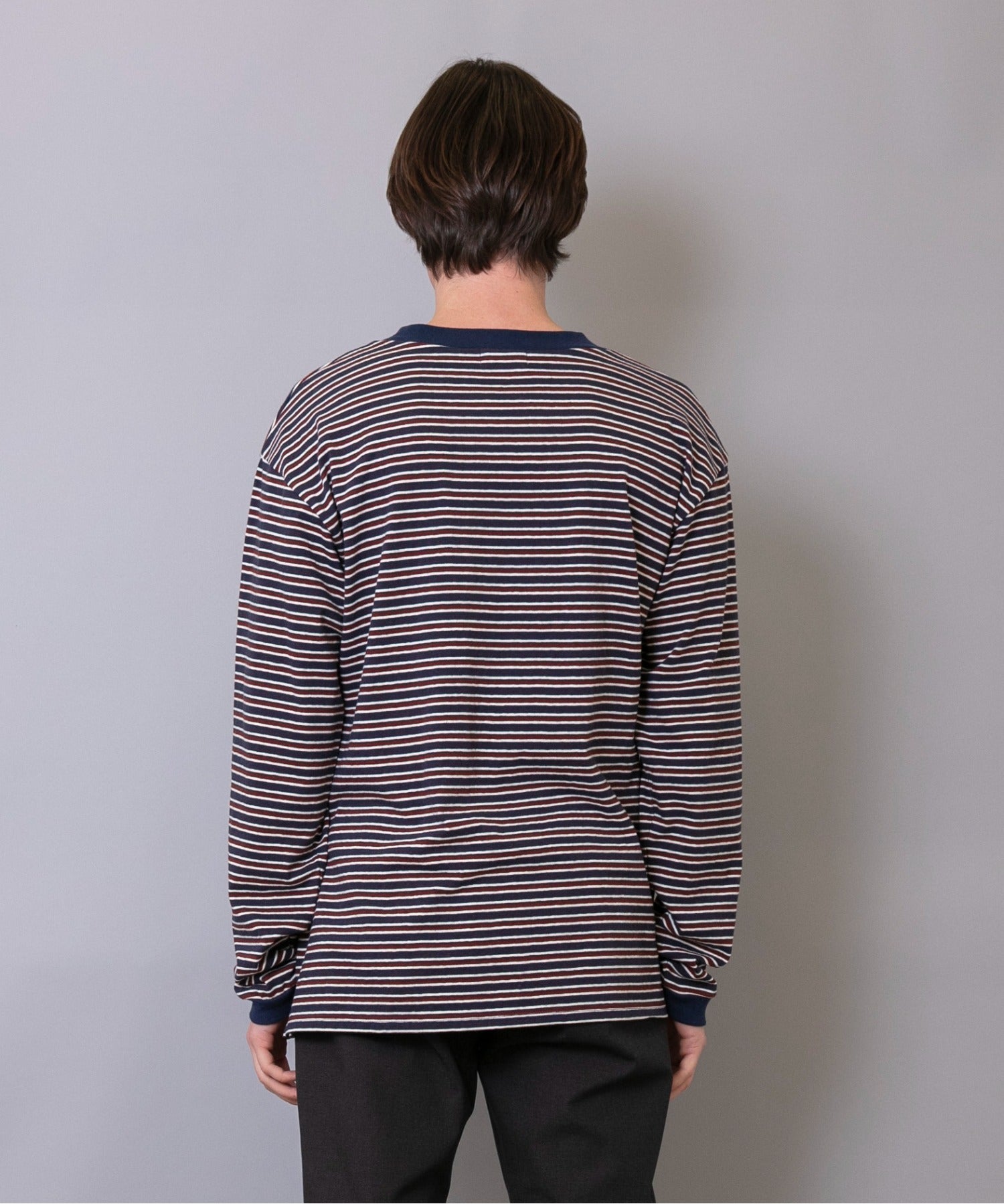 Multi-border Long Sleeves T-shirt – FACTOTUM