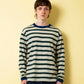 Multi-border Long Sleeves T-shirt