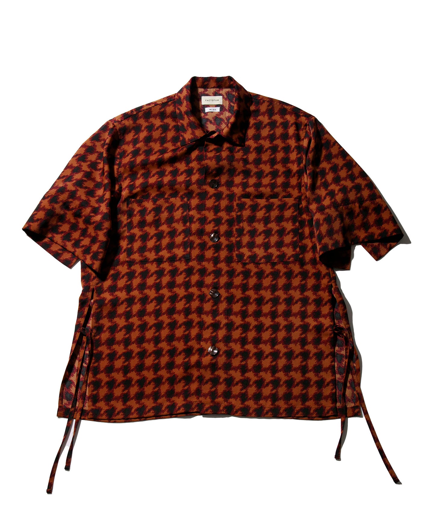 Satin Printed Short Sleeve Shirt
