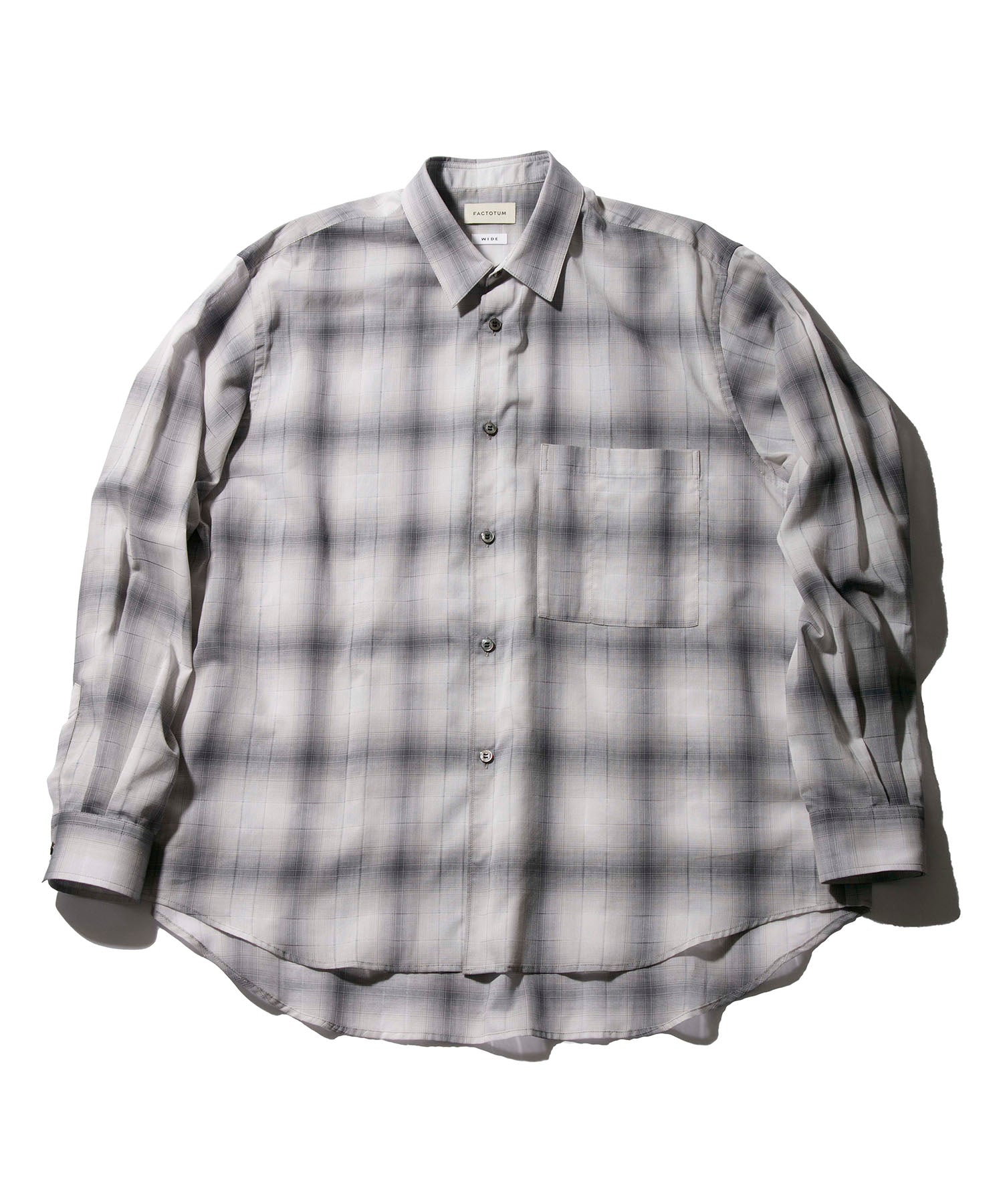 Voil Cotton Round Hem Shirt