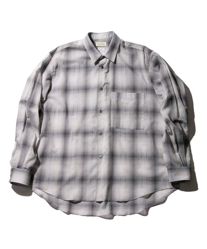 Voil Cotton Round Hem Shirt