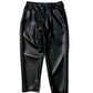 Synthetic Leather Oversized Biker Pants